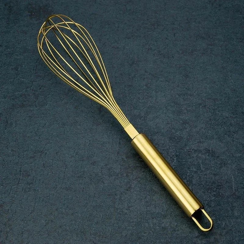 Gold Stainless Steel Egg Beater Hand Whisk Mixer Baking Kitchen Tool
Opens in a new window or tab
