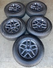 Five 2025 Jeep Wrangler Factory 17" Wheels Tires Rims OEM 04755591AA All Terrain