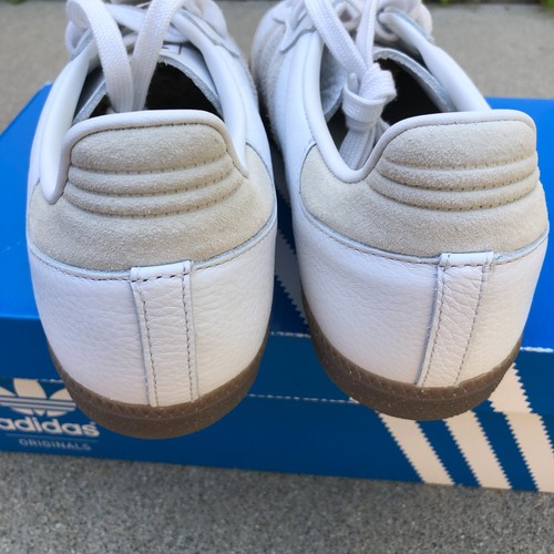 ADIDAS Originals SAMBA OG FT Crystal White Men's Size 10 Lace Up Shoes BD7527 - Picture 2 of 12