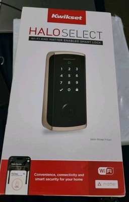 Kwikset HALO Select Touchscreen Wi-Fi/Matter Enabled Smart Lock Deadbolt 998000