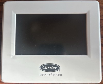 Carrier Infinity Touch White Programmable Thermostat Wall Control Rectangular