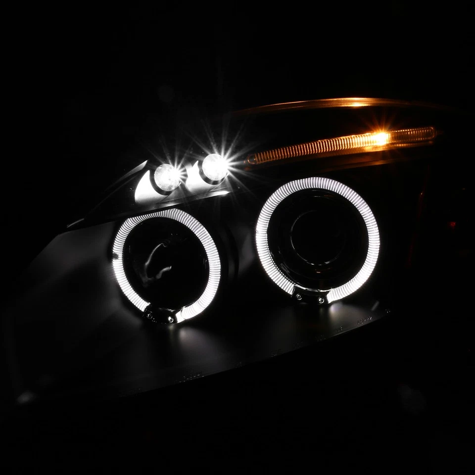 Black Halo Projector Headlights Fits 2006-2012 Mitsubishi Eclipse LED Left+Right Foto 3 de 4