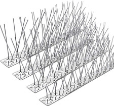 Bird Spikes,Stainless Steel Bird Spikes Metal Bird Spikes Fence Spikes Easy to I