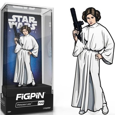 Star Wars: Eine neue Hoffnung Prinzessin Leia FiGPiN 3 Zoll Emaille Pin #700
