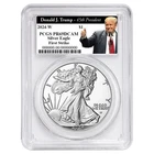 2024-W Proof $1 American Silver Eagle PCGS PR69DCAM FS Trump 45th President