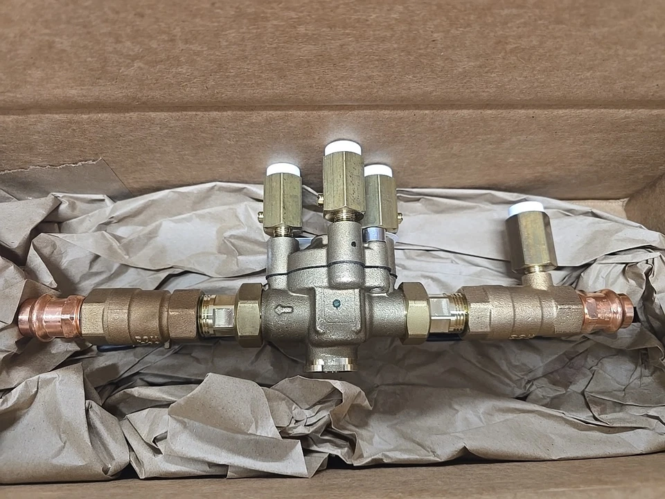 Caleffi 574064A  1/2" Reduced Pressure Zone Backflow Preventer Press X Press RPZ - Image 3 of 4