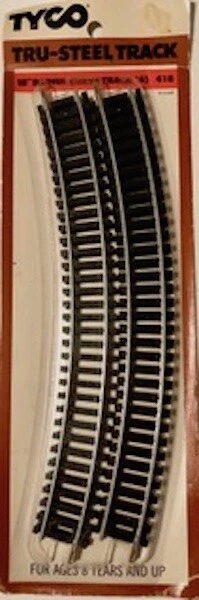 Juego de vías férreas Tyco Tru-Steele vintage años 70 lote grande-125 vías férreas + letreros Foto 3 de 3