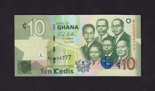 F.C. GHANA , 10 CEDIS 2007 , S/C ( UNC ) , P.39a . - Imagen 1 de 2