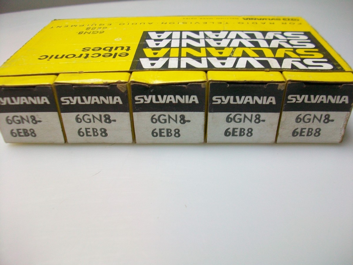 新品未使用シルバニア真空管　6GN8/6EB8　2本 SLEEVE OF 5 SYLVANIA 6GN8/6EB8 TUBES | eBay