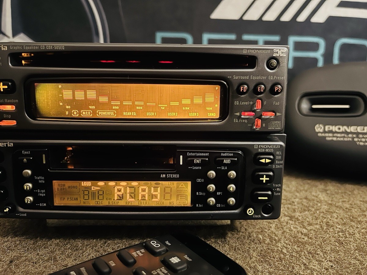 PIONEER CARROZZERIA KEH-M535 & CDX-505EQ Graphic Equalizer Car CD
