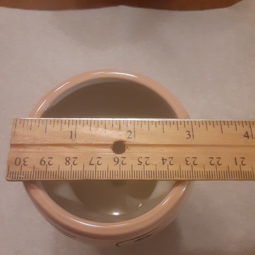 Opalhouse Keramik Gesicht Vase Sukkulenten Übertopf Topf 4 1/2" hoch schwarz gepunktet - Bild 7 von 8