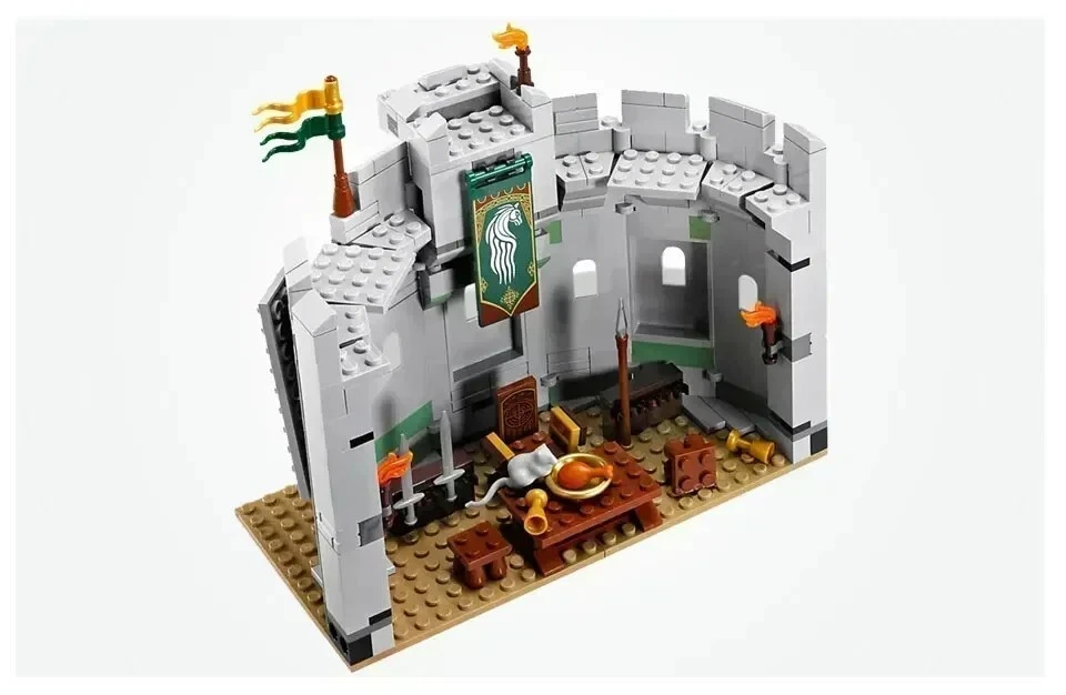 NEW USA LOTR Hobbit Helms Deep 9474 1368PC Building Block Set Toy W/Figures - Image 2 of 4