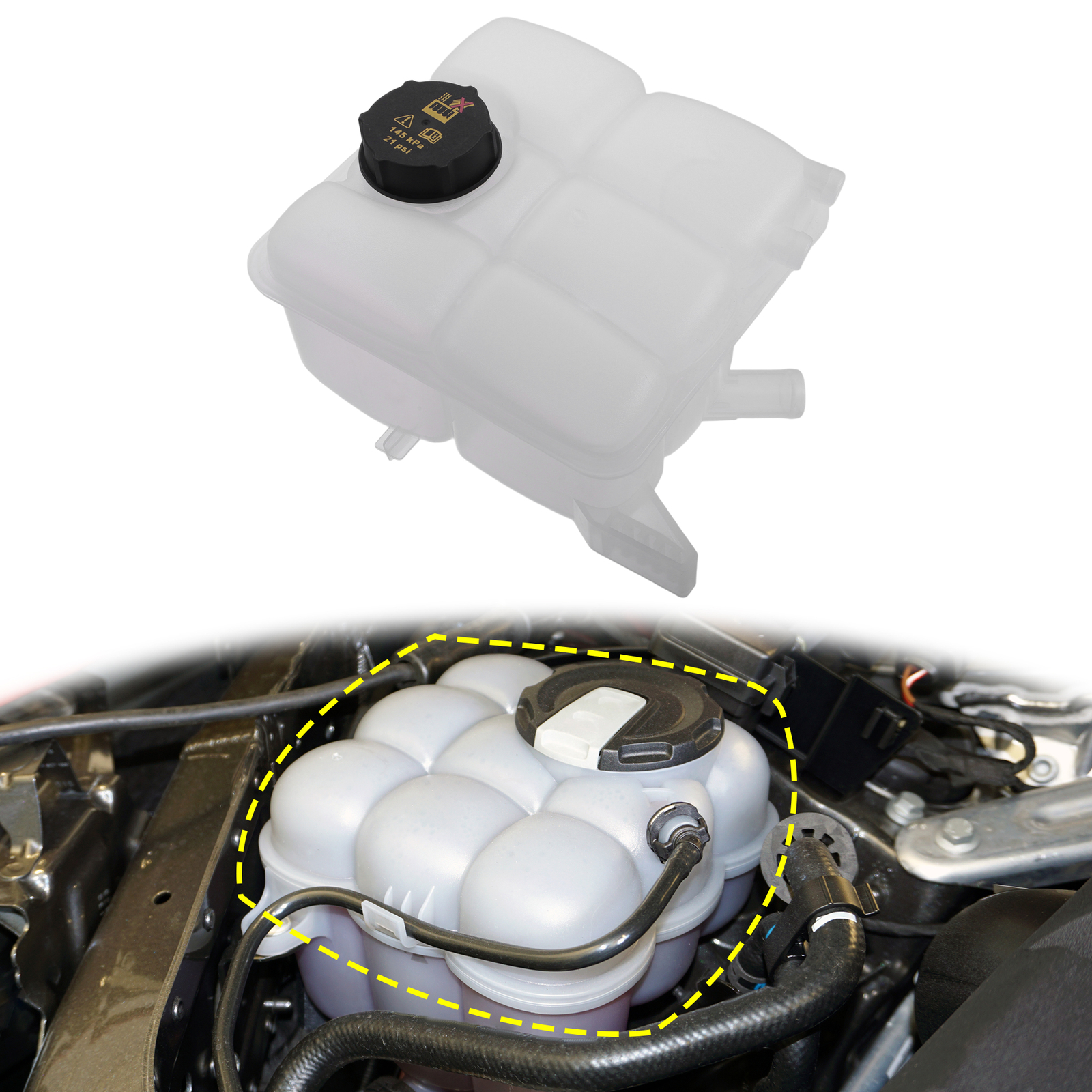 Coolant Radiator Reservoir Tank 8V618K218AE for FORD FOCUS MK3 2010