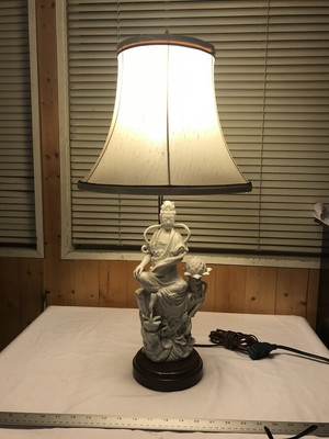 antique porcelain figurine table lamps
