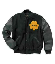 New Varsity Stylish Rudy Notre Dame Irish Jacket | Fighting Irish Varsity Bomber