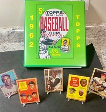 1962 Topps Baseball Card Collection. Partial Collection (223/598) 37%.