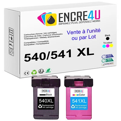 PREMIUM - Cartouches d'encre compatibles avec Canon Pixma ( série 540 541 XL )