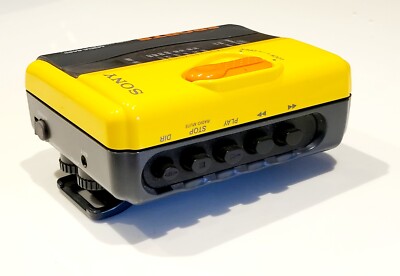 Sony yellow Sports Walkman WM-FS393 Radio Cassette player