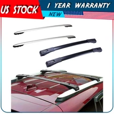 4x For 2013-2018 Toyota RAV4 4Dr Top Roof Rack Cross Bar + side Rail Aluminum