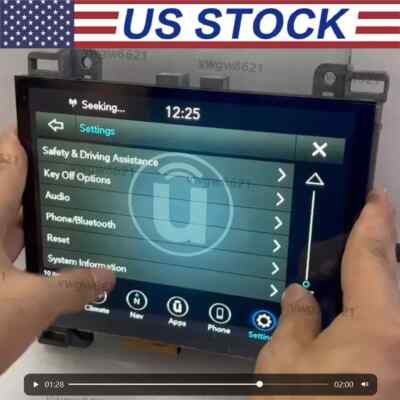 8.4'' Uconnect 4C UAQ LCD Display Touch Screen Radio Navigation Replacement 17-21
