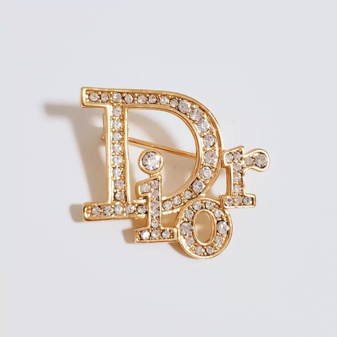 Authenticated Used Christian Dior Pin Brooch Gold / Silver 