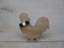 New! Rooster Shadow Country Charm Wood Sign Tier Tray Chicken Eggs Farmhouse Hen