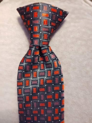 Bergamo Tie New York Necktie Black/RedKids Boys CLIP-ON - Picture 4 of 7