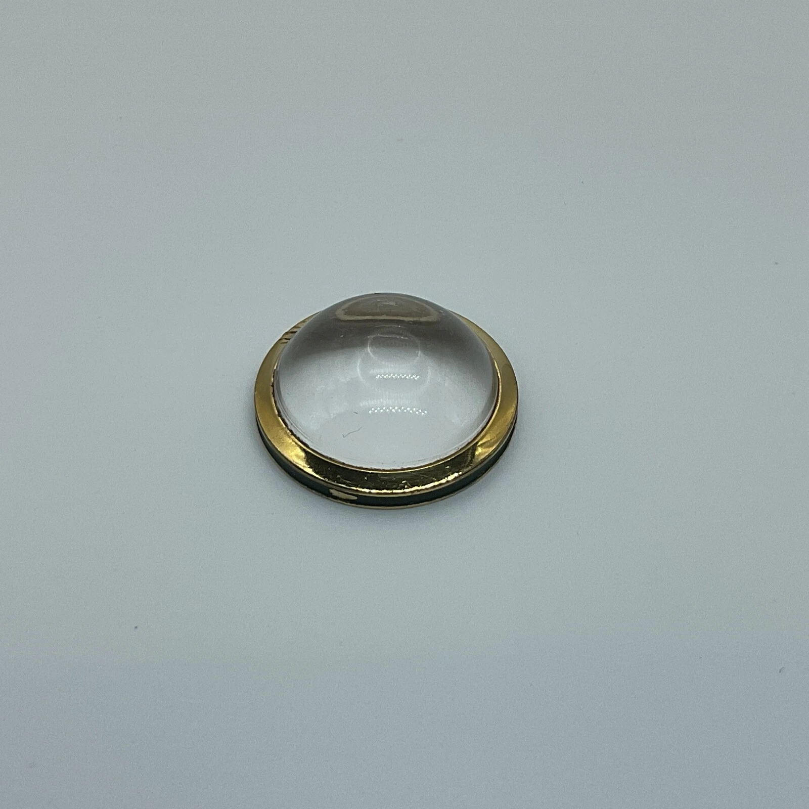 LUNETTE DE MONTRE VINTAGE GUCCI STACK AVEC VERRE CRISTAL CACHÉ INSTALLÉ