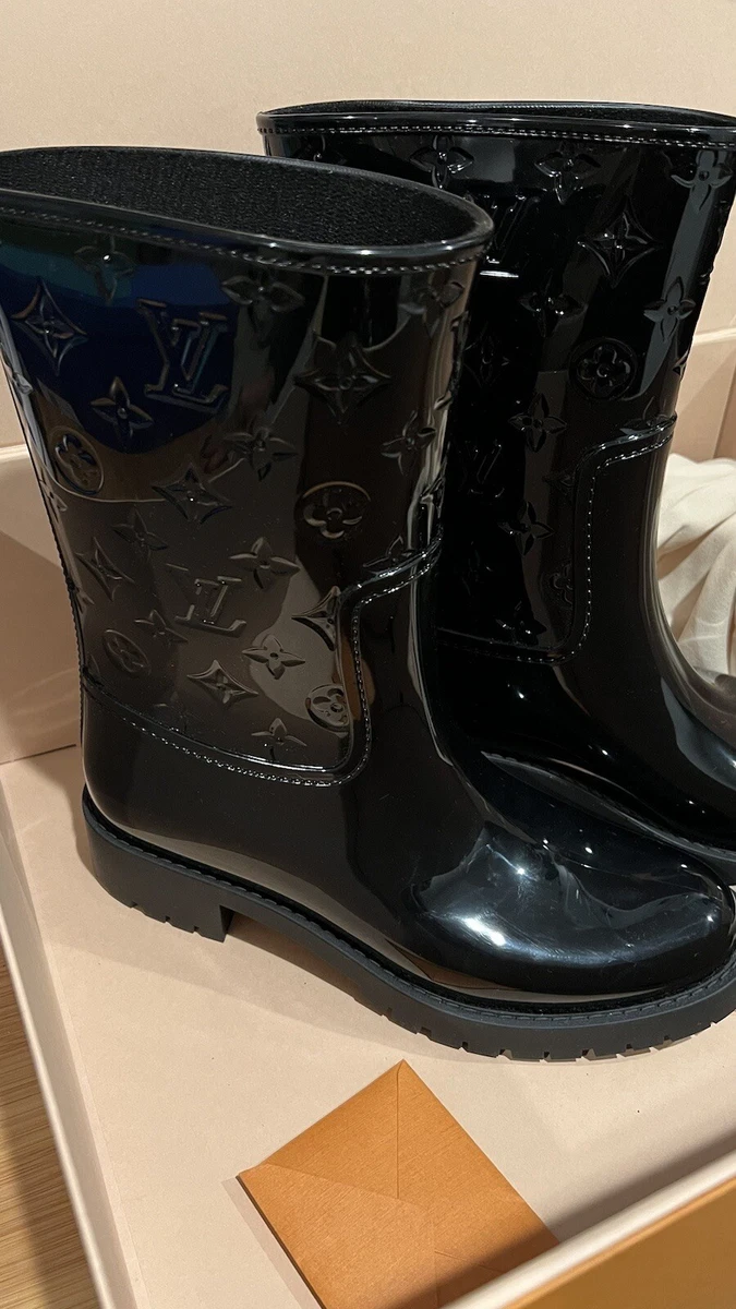 LOUIS VUITTON DROPS FLAT HALF BOOTS