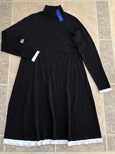 APT.9 Black dress sweater Turtle-neck Size M New!