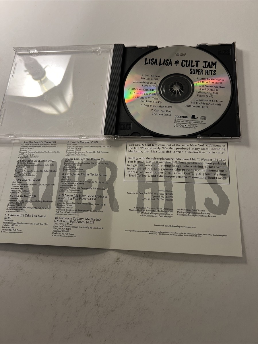 Super Hits by Lisa Lisa & Cult Jam (CD, Aug-1997, Sony Music