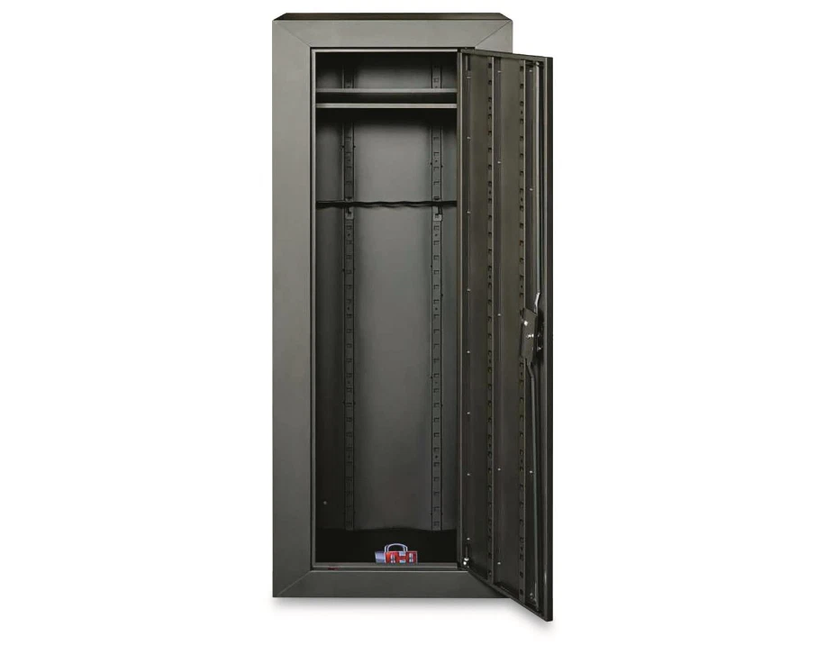 Armario de seguridad para armas 8 rifles armario de almacenamiento escopeta pistola con estante ajustable Foto 2 de 4