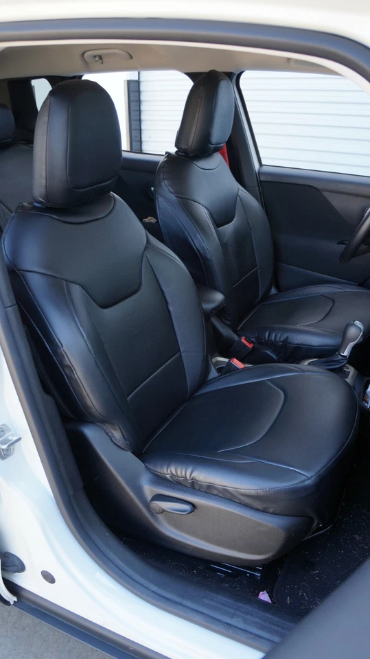 适用于 JEEP RENEGADE 2015 - 20 IGGEE S.LEATHER 定制座椅套 13 种颜色 — 第 4/4 张图片