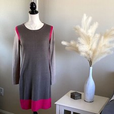Eliza J | Brown & Pink Sweater Dress | Size: Small