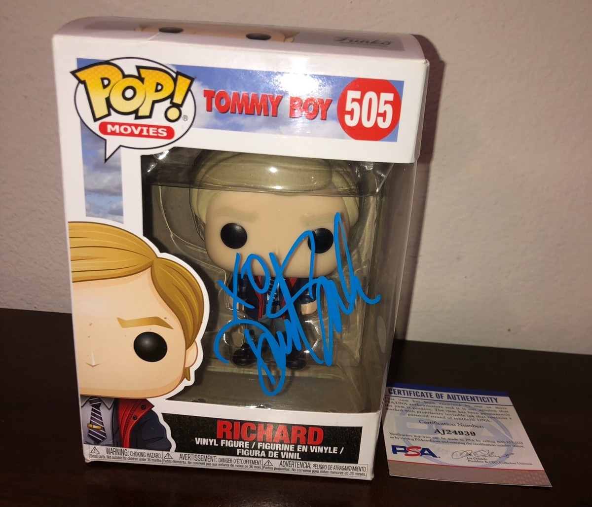 David Spade Richard Tommy Boy #505 Signed Funko Pop PSA