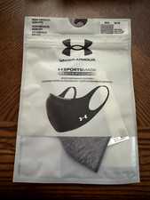 Under Armour Size M/L Mask UA SPORTSMASK Featherweight Heather Gray Mens Womens