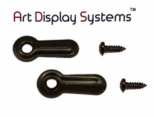 Art Display Systems 1 Inch Ridged BLK Turnbutton - 100 4-3/8RH Screws - 100 Pack