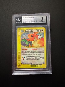 Pokemon BGS 9 Dragonite #9 Holo Expedition Base Set 2002 English