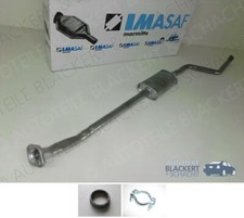 IMASAF Auspuff Mitteltopf+Zubehör für Peugeot 306 Cabrio Automatik 1.6 2000-2005