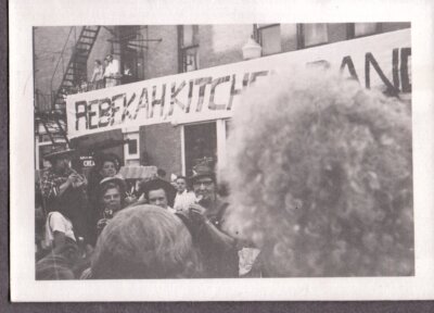 VINTAGE PHOTOGRAPH 1940'S ICE CREAM SIGNS PARADE FASHION HERKIMER NEW YORK PHOTO