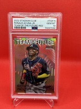 2022 Stadium Club #TOF-15 Ronald Acuña Jr. Team of the Future Red 1 /5 PSA 10 🔥