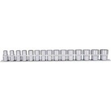 KS TOOLS 1/2" Stecknuss-Satz, 15-tlg.10-24mm , Vielzahn 12-kant Nuss