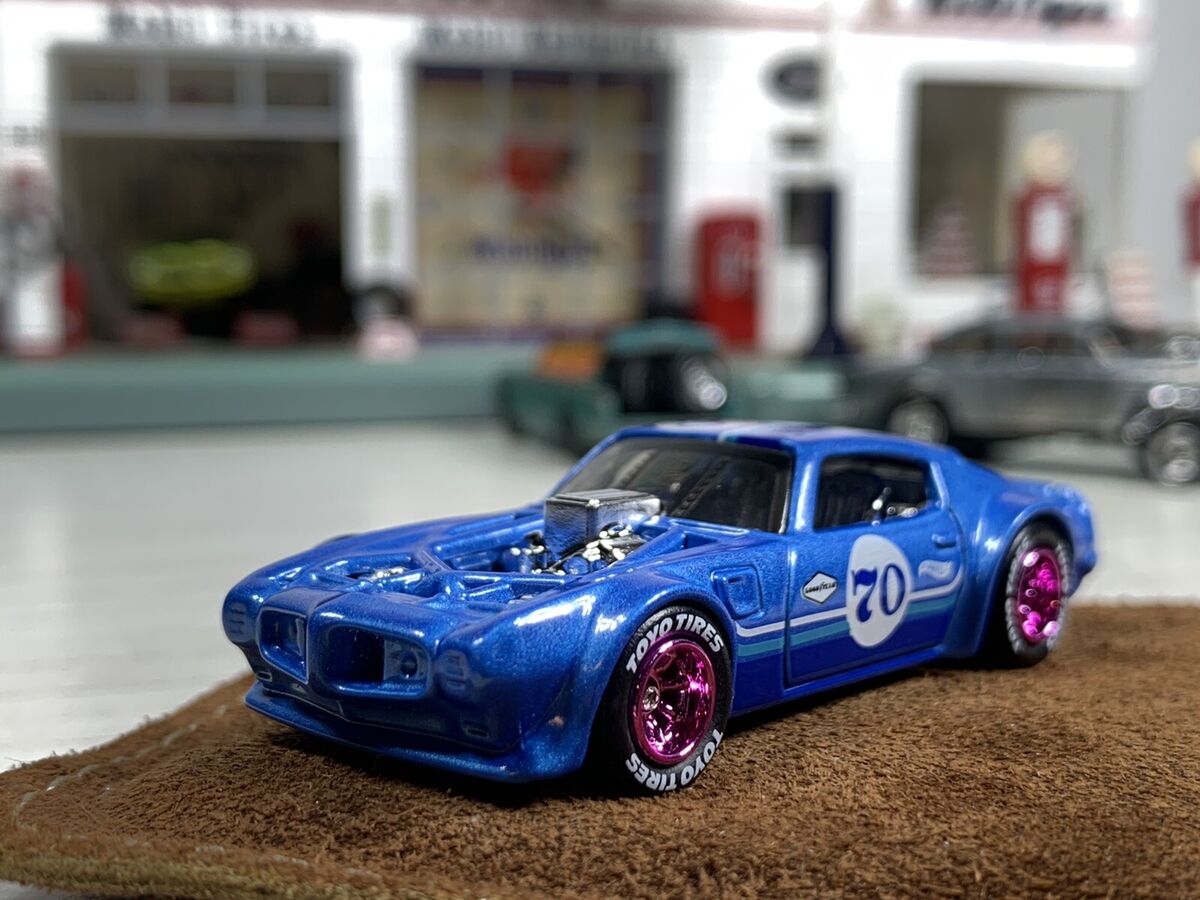 2023 Hot Wheels 1970 Pontiac Firebird Blue Custom Super Real 2023 Hot Wheels 1970 Pontiac Firebird Blue Custom Super Real