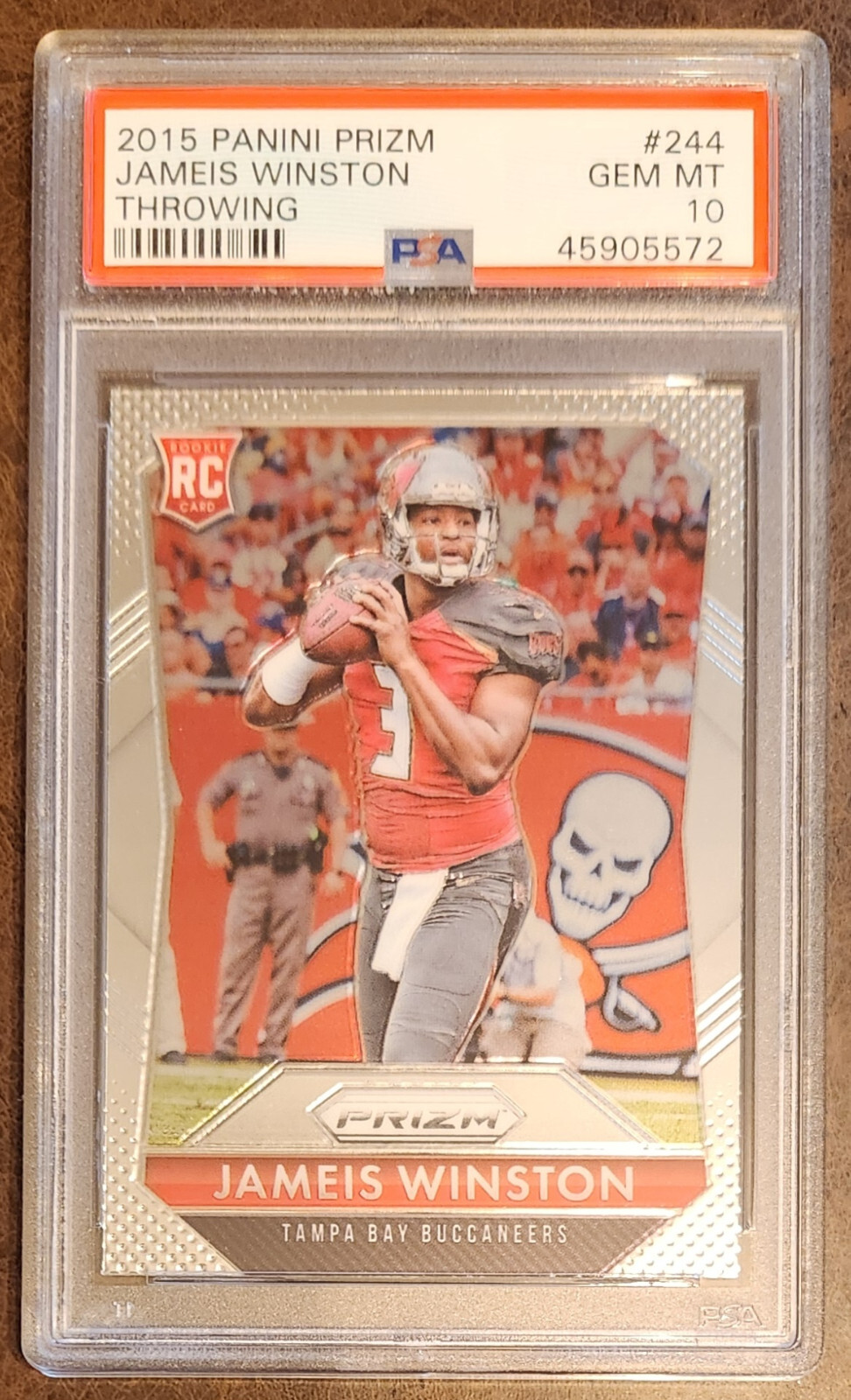 Jameis Winston Panini Prizm #244 Throwing