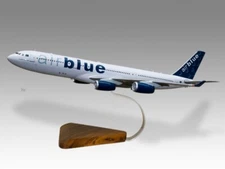Airbus A340-300 Airblue Desk Wood Airplane Model Large Scale 1/144