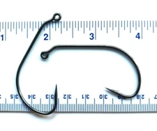100 GT 91768 Black Nickel 28 Degree Wide Gap Jig Fish Hooks size 4/0