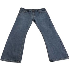 Buffalo David Bitton Jeans Men 40x32 Blue Driven Straight Stretch Solid (39x29)