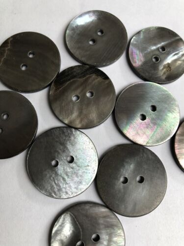20 Matching Lot Vintage Mother of Pearl 1” Buttons Antique Abalone Shell 2.5cm - Picture 2 of 3