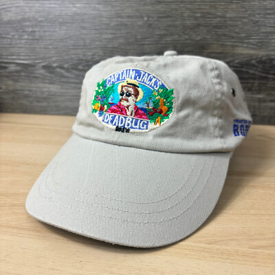 Captain Jacks Deadbug Hat Cap Strap Back Brown Tan Logo Adjustable