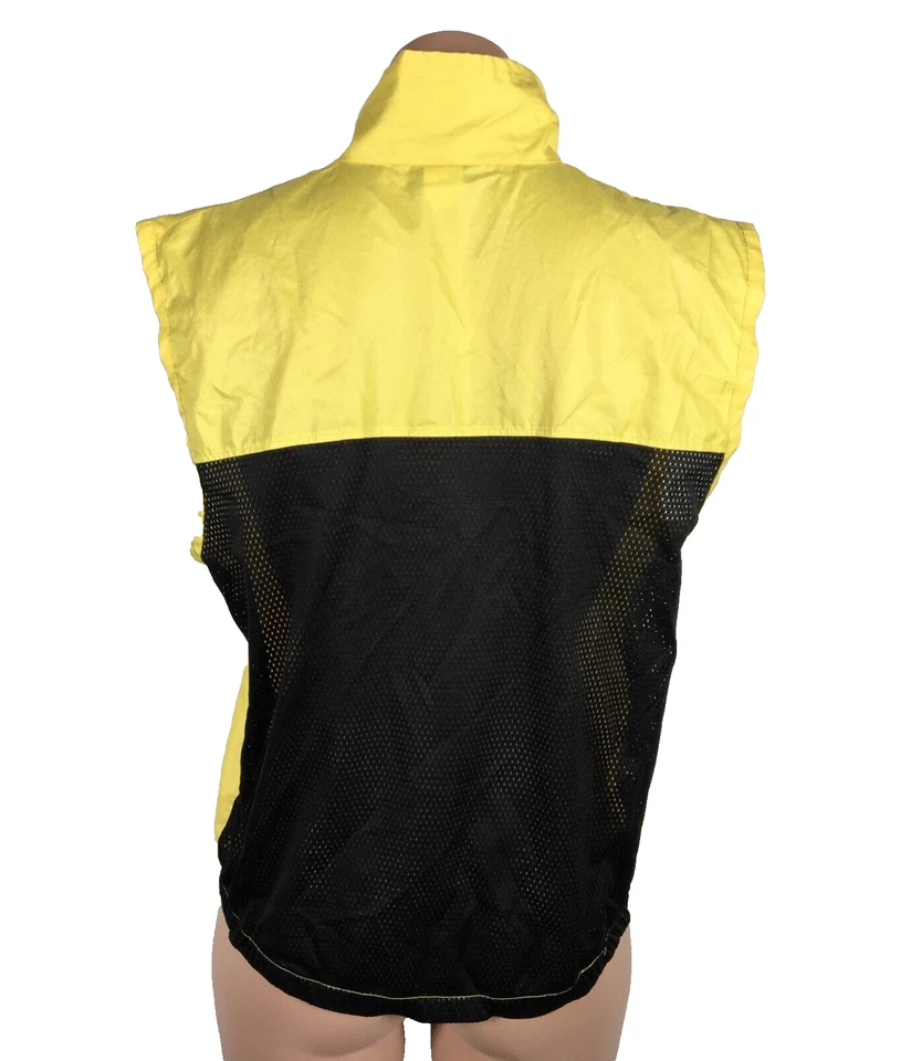 Performance 黄色网眼拉链骑行背心 尺寸 S Canari 复古风衣 — 第 2/4 张图片
